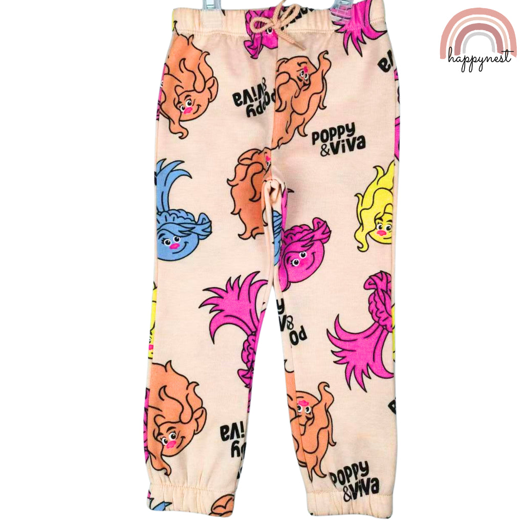 Trolls Poppy Pink Girls Sweatshirt Tracksuit Tracksuit Jogger Terno Sets 2-5Years SS288