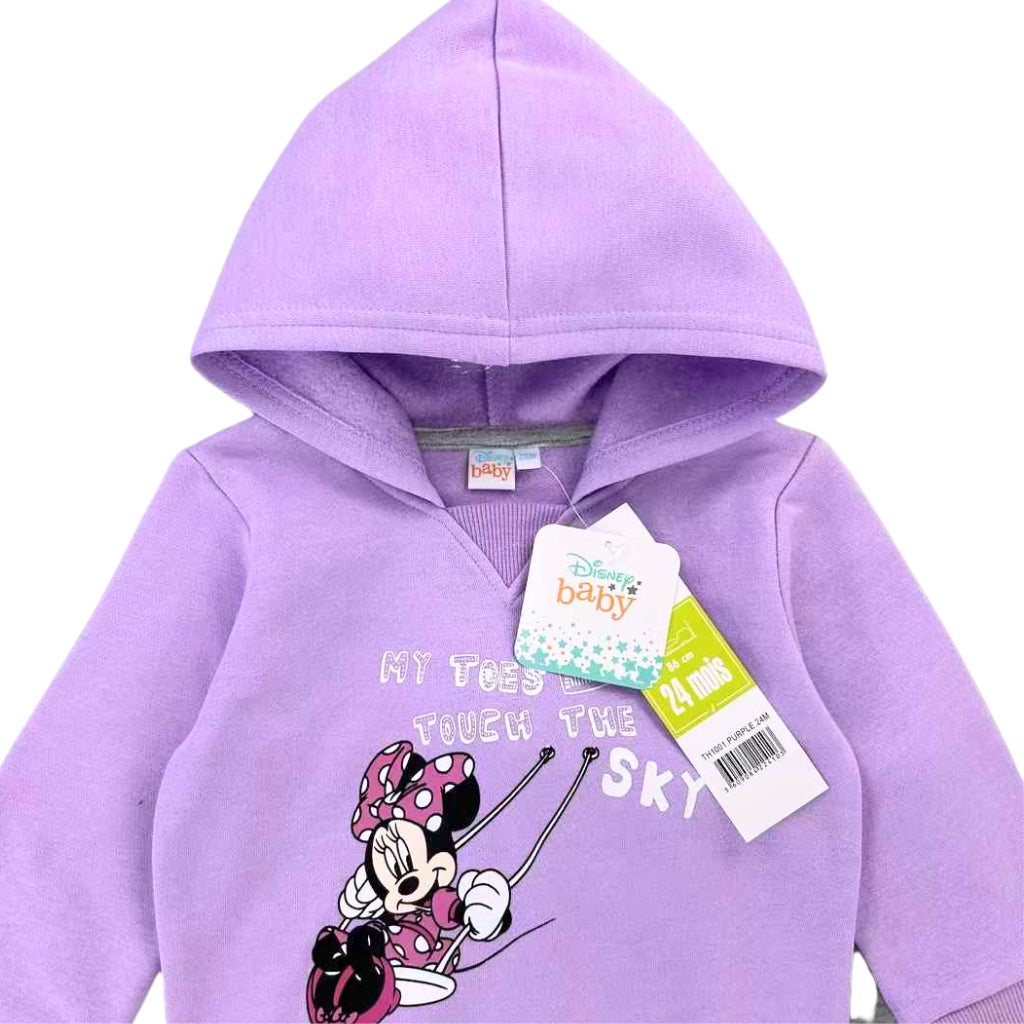 Happynest Minnie Mouse 2-Piece Set Hoodie and Jogger Pants for Baby Girls 6-24 M SS345