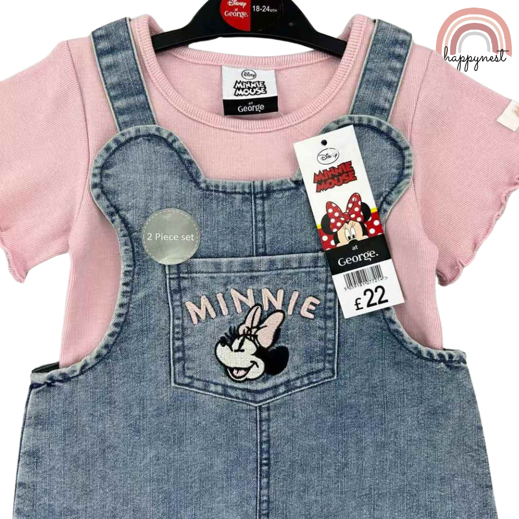 Happynest 2-Piece Baby Minnie Jumper and Shirt Set for Babies 3-36M AA146