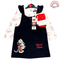 Happynest 3-Piece Disney Minnie Mouse Jumper and White Shirt Set for Babies 3-36M AA85