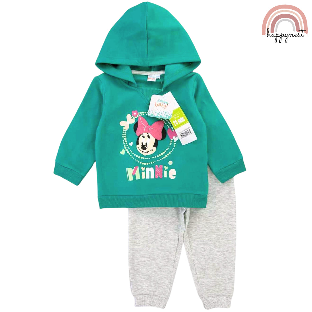 Happynest Minnie Mouse 2-Piece Set Hoodie and Jogger Pants for Baby Girls 6-24 M SS340