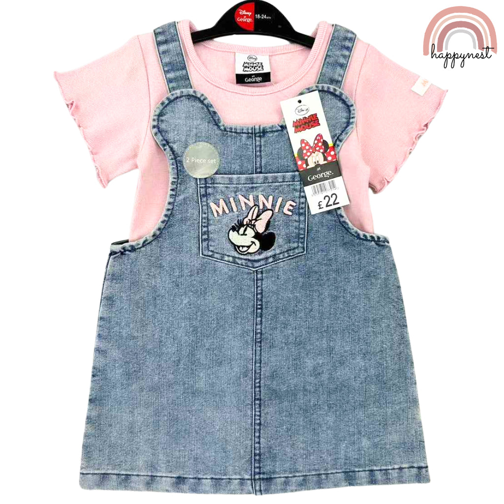 Happynest 2-Piece Baby Minnie Jumper and Shirt Set for Babies 3-36M AA146