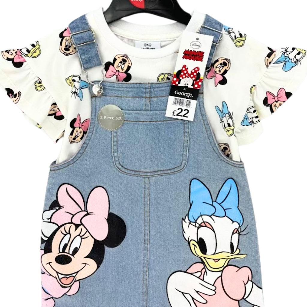Happynest 2-Piece Baby Minnie & Daisy Duck Jumper and Shirt Set for Babies 3-36M AA7