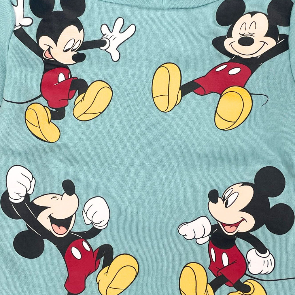 Mickey Blue Shirt Shorts Hooded Shirt Hoodie for Boys AA166