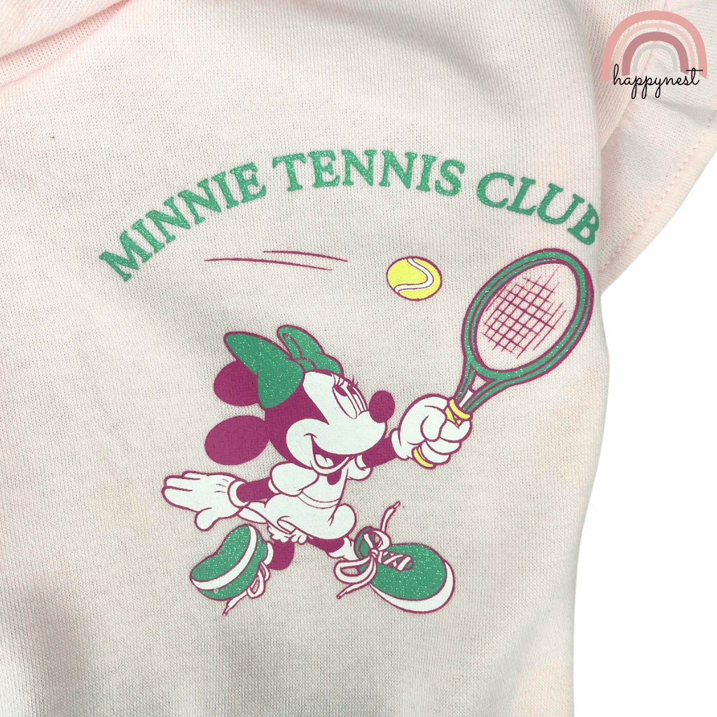 Minnie Shirt Shorts Hooded Shirt Light Pink 9 Months to 7 Years AA179