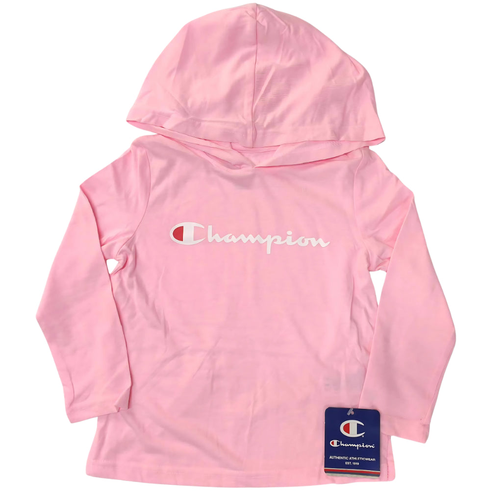 Champion Girls 2-Piece Set Pink Hoodie & Gray Leggings Outfit Kidswear 4-6 Years SS23