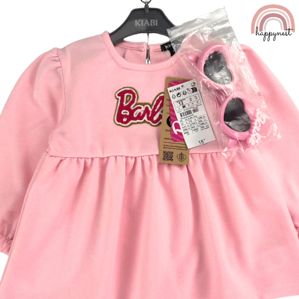 Barbie Baby Girls 3PC Outfit Set – Top, Leggings & Sunglasses | Overruns | 6–36M (SS558)