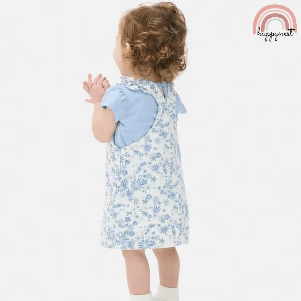 Blue Baby Jumper Daisy 2-Piece + Shirt Set (3–36 Months) | AA361