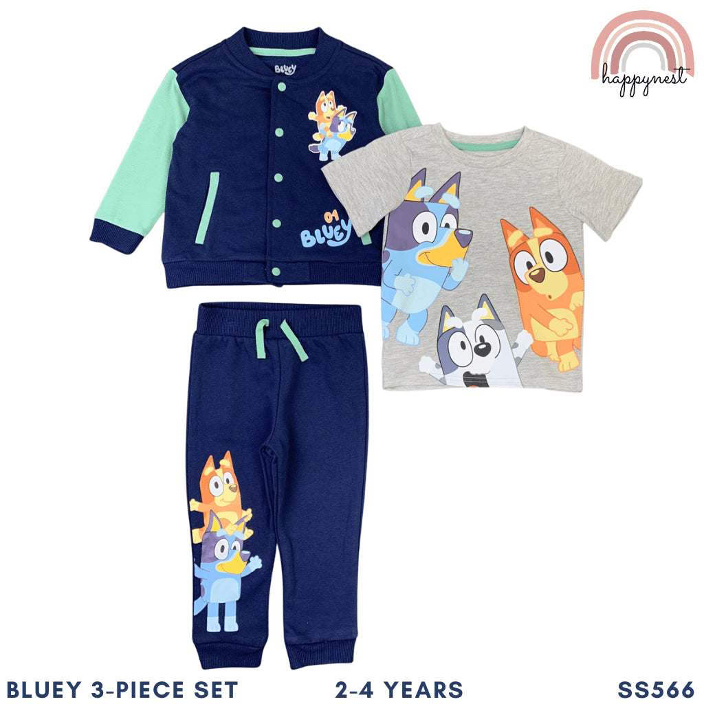 Bluey 3-PC Terno Jacket Set for Kids Boys (2-4Y) | SS566
