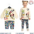 Minnie Daisy Duck Baby Terno Set Pullover & Denim Jeans (3-36M) | SS569