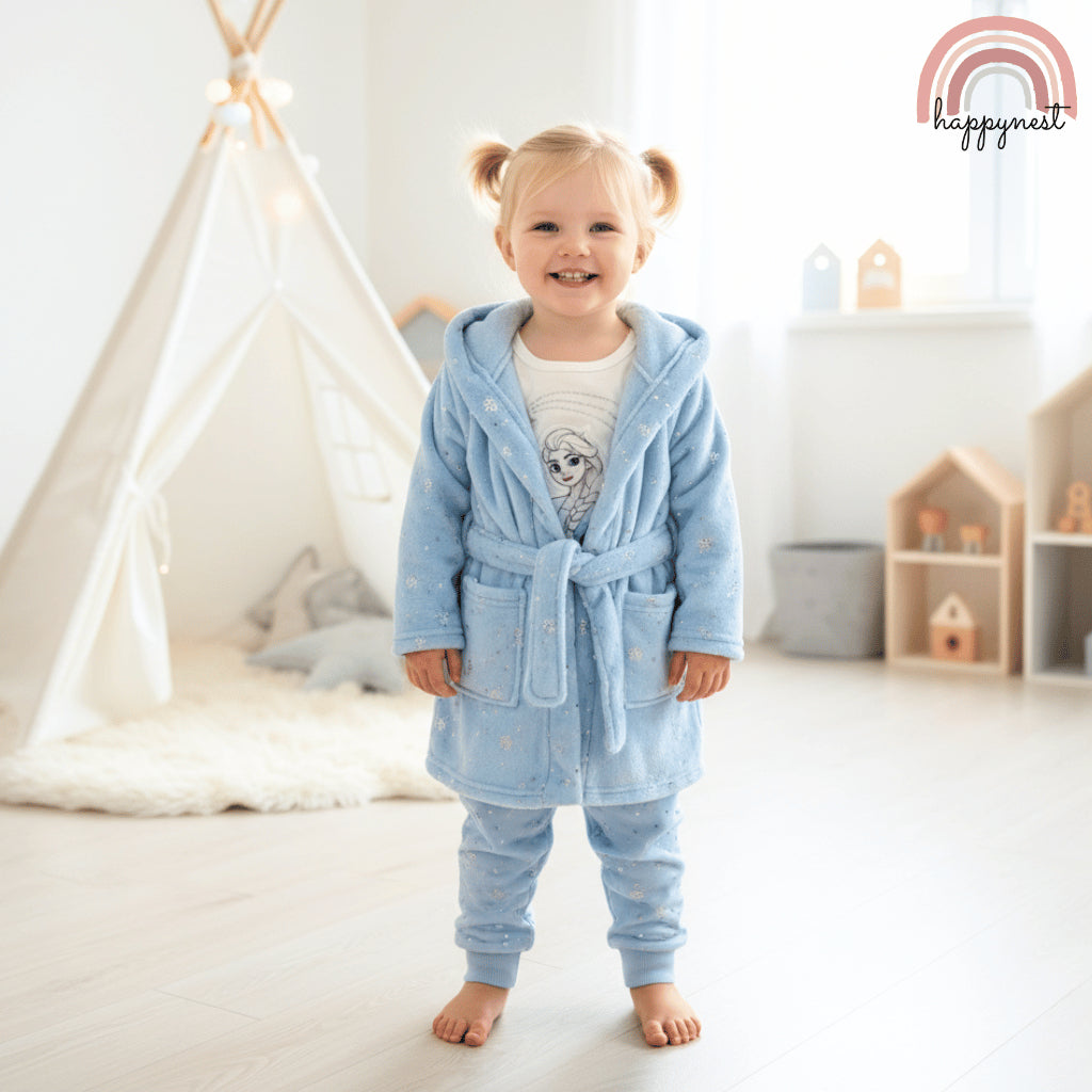 Disney Frozen Elsa Fleece Robe Pajama Set (3-36M) | AA433