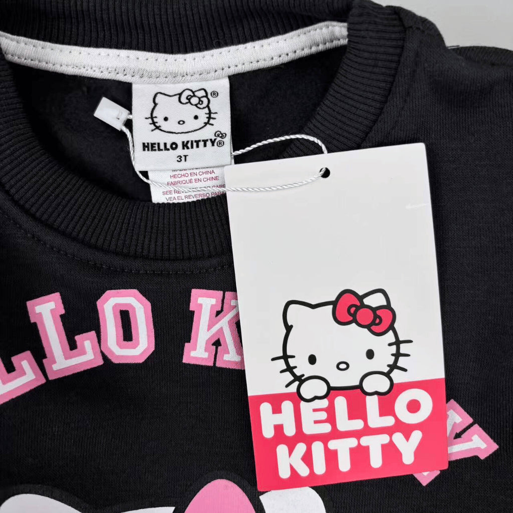Hello Kitty Pink & Black Terno Set for Girls (2-8Y) | SS621