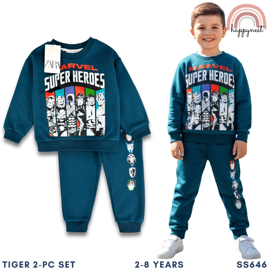 Marvel Super Heroes Terno Set for Boys (2-8Y) | SS646