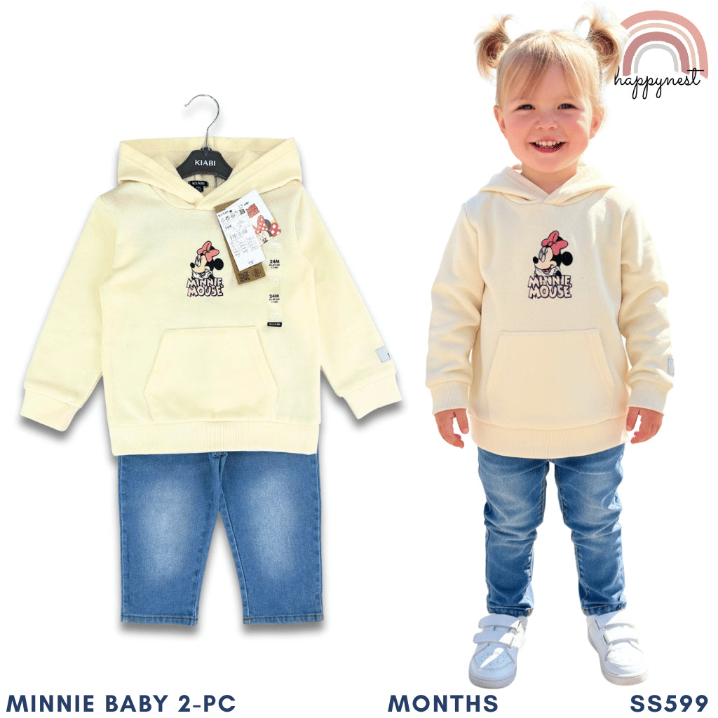 KIABI Minnie Mouse Hoodie & Jeans Terno (6-36M) | SS599