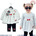 KIABI Minnie Shirt & Leggings Sunglasses Terno Set (6-36M) | SS601
