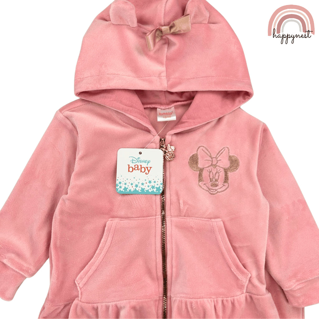 Disney Minnie Mouse Velour Terno Set Hoodie (3-36M) | SS588