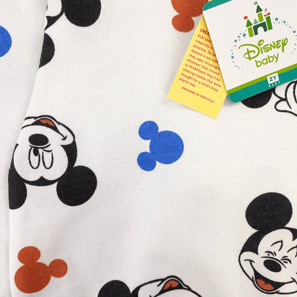 Mickey Mouse White Hoodie & Pants Set for Boys 6-36M SS637