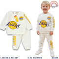 Lakers White Sweatshirt & Pants Set for Boys 6-36M SS638