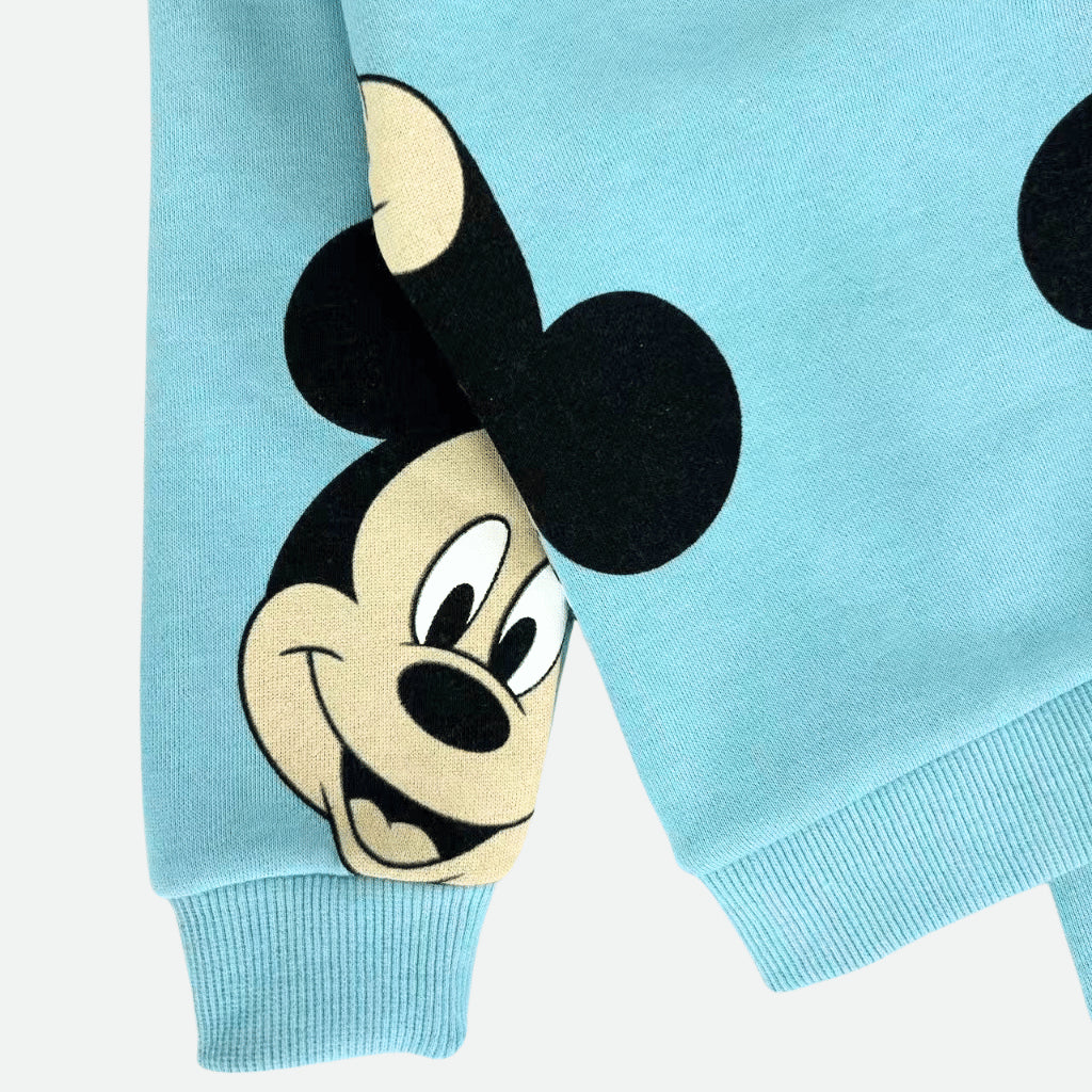 Mickey Mouse Boys 2-Pc Sweatshirt & Jogger Set | Teal Blue | 2-8 Years (SS675)