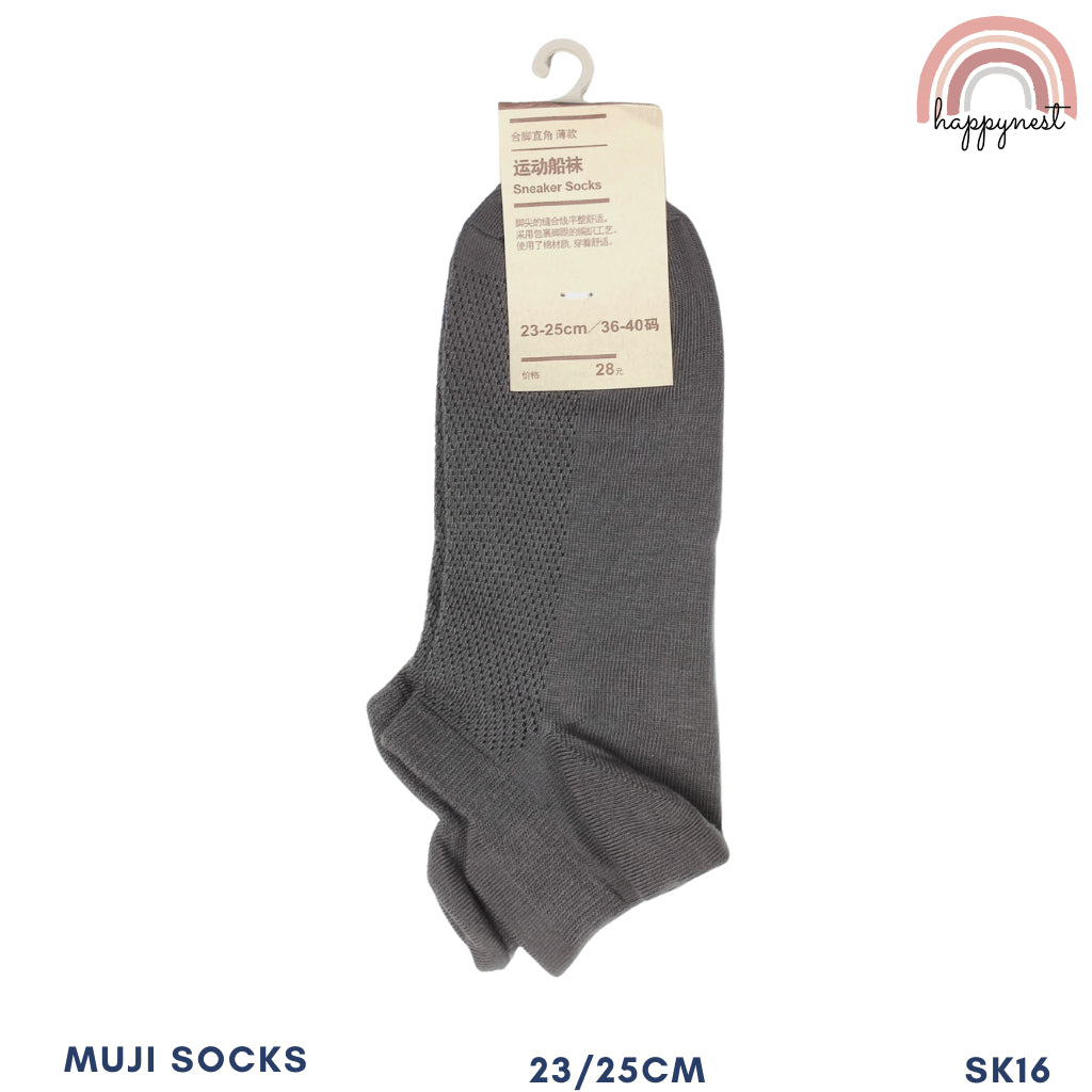 MUJ!-Style Unisex Ankle Socks High Quality Plain Cotton Sock For Kids Color 4.5-7.5 US With Tag 2