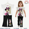 Disney Minnie Mouse Leopard Bow Ruffle 2-Piece Set (2-4 Years) - AA475