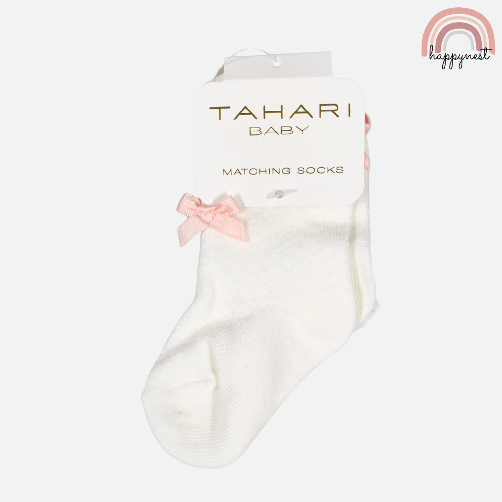 Tahari Baby Girl 4-Pc Gift Set 3-9 Months | Ribbed Bodysuit & Floral Bloomers (B64)