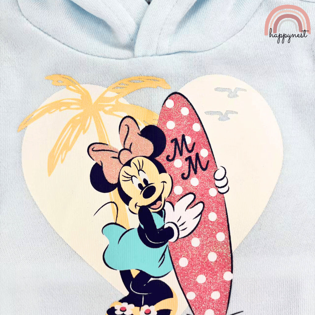 Minnie Mouse Summer Vibes 2-PC Hoodie & Shorts Set (AA490) | 2-6 years