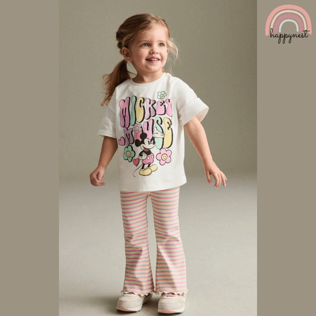 Mickey & Friends Retro 2-PC Flare Set (AA492) | 2-10 years