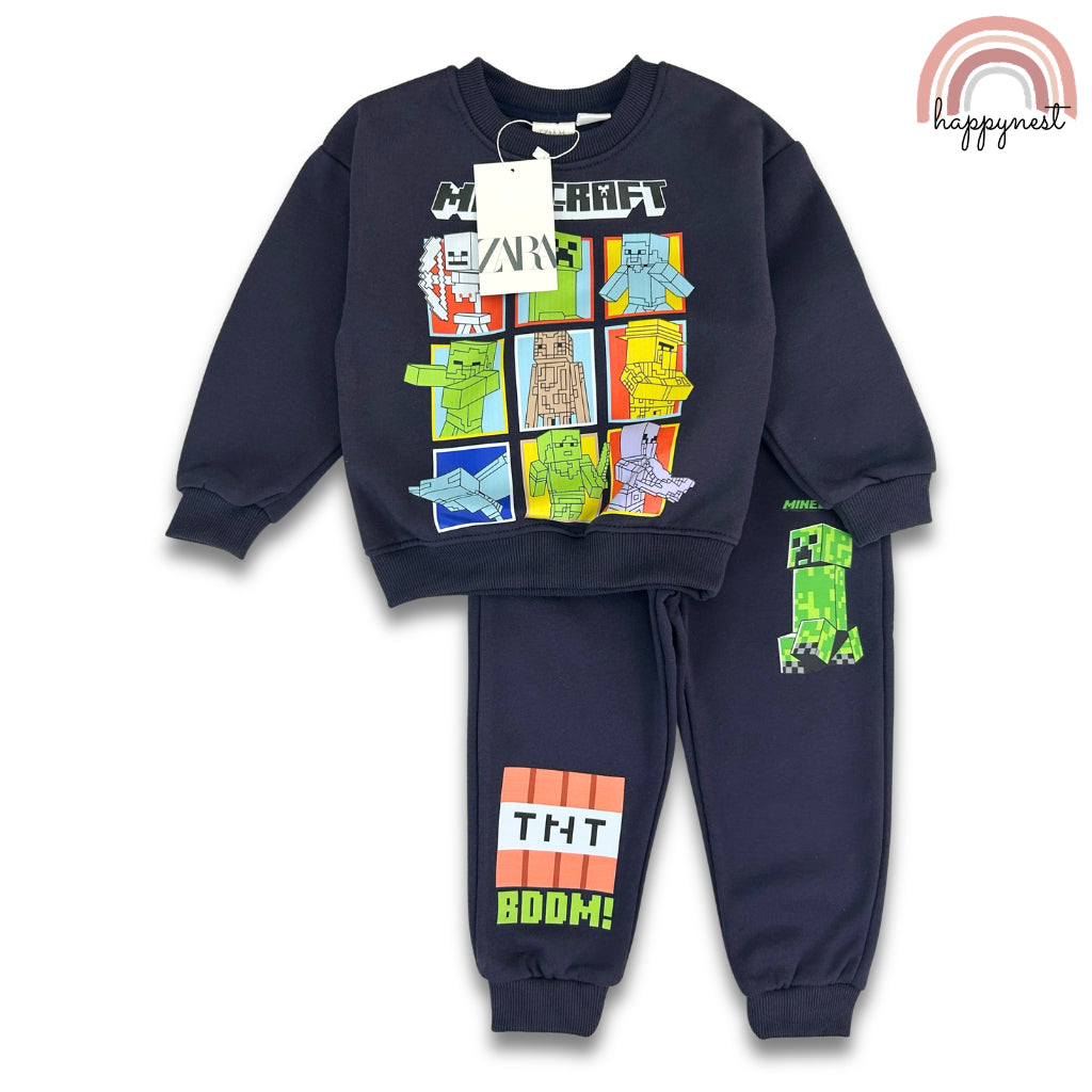 Minecraft Boy 2-PC Sweatshirt & Joggers Set (SS689) | 2-8Y