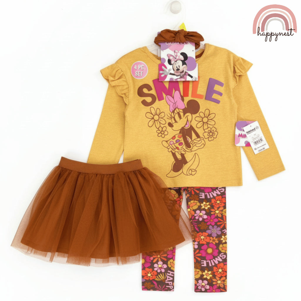 MINNIE TUTU 4-PIECE SMILE SET 12 MONTHS - 5 YEARS (SS556)