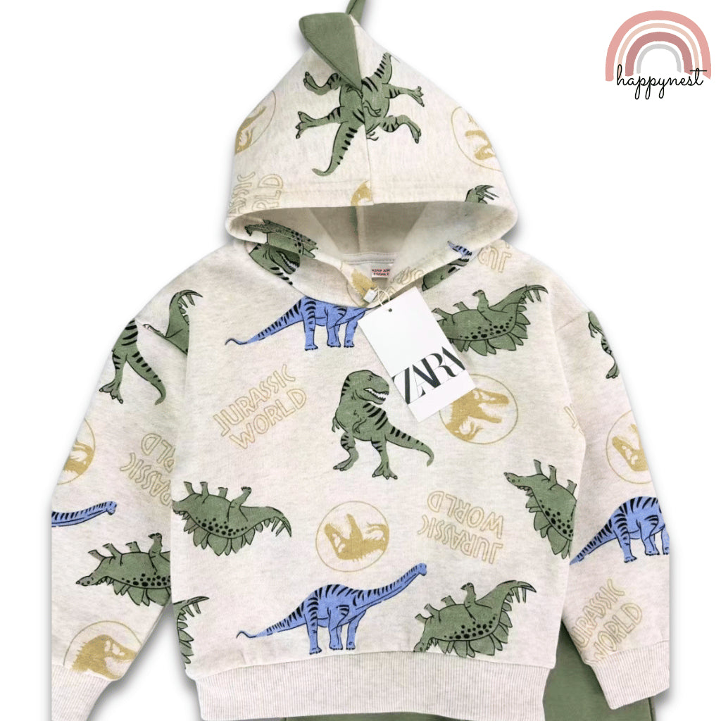 Dino Tracksuit Hoodie & Jogger Set for Boys (2-8 Years) | SS543