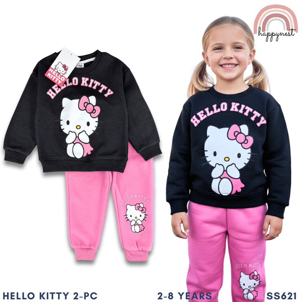 Hello Kitty Pink & Black Terno Set for Girls (2-8Y) | SS621
