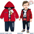 KIABI Mickey Mouse 3-PC Terno Hoodie Set (6-36M) | SS629