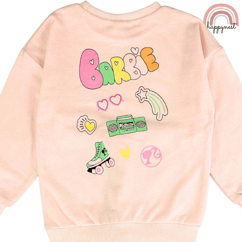 Barbie 2pc Terno Set for Kids Girls Cotton Sweater & Ribbed Leggings Pink 2-8Y SS625