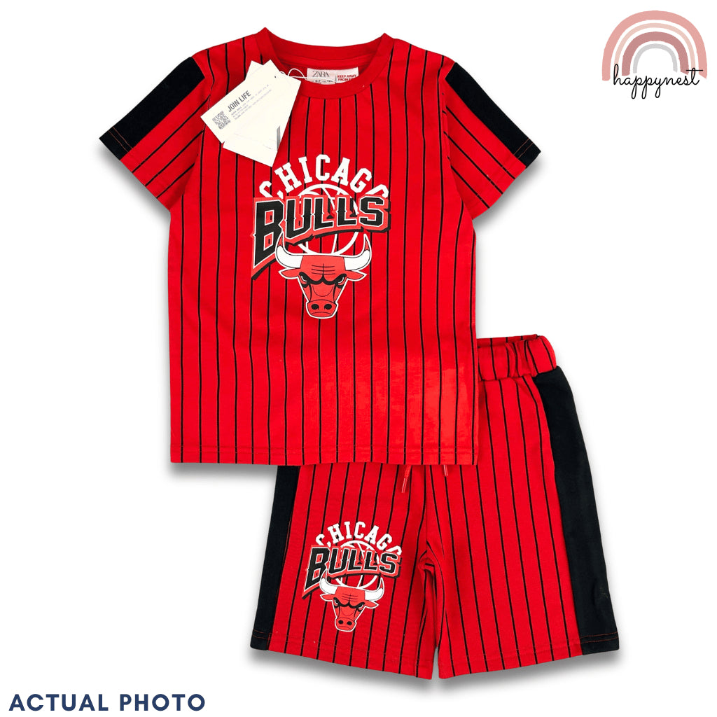Chicago Bulls Kids' Active 2-Piece Jersey & Shorts Set – AA457 2-10 Years