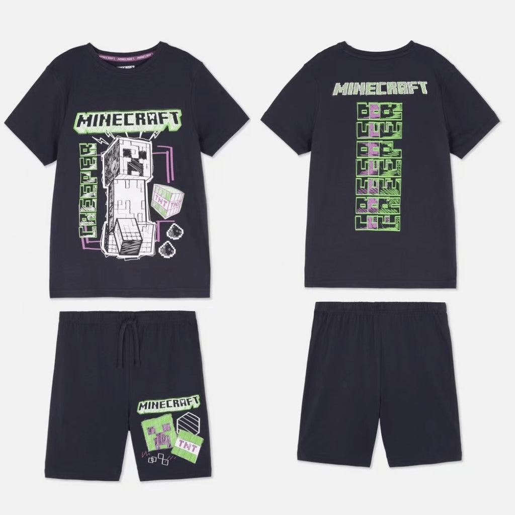 Minecraft 2-Piece Short & Tee Set Boy 2-10 Years– AA458