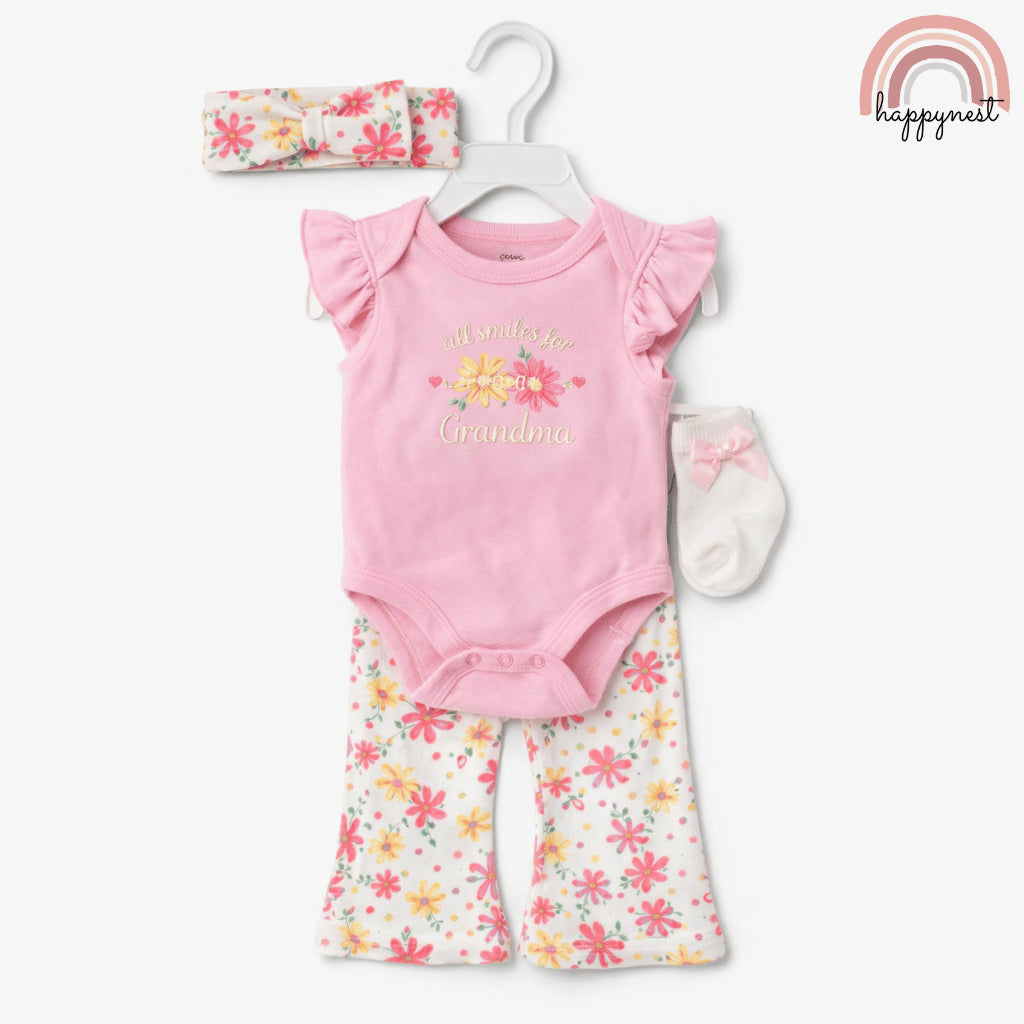 Tahari Baby Girl 4-Piece Set – 3 to 9 Months B1