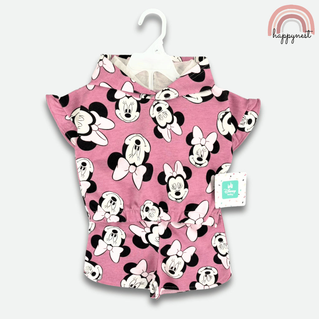 Minnie Girls 2-Pc Ruffle Hoodie & Shorts Set | Soft Cotton | 18 Months -  4 Year AA466
