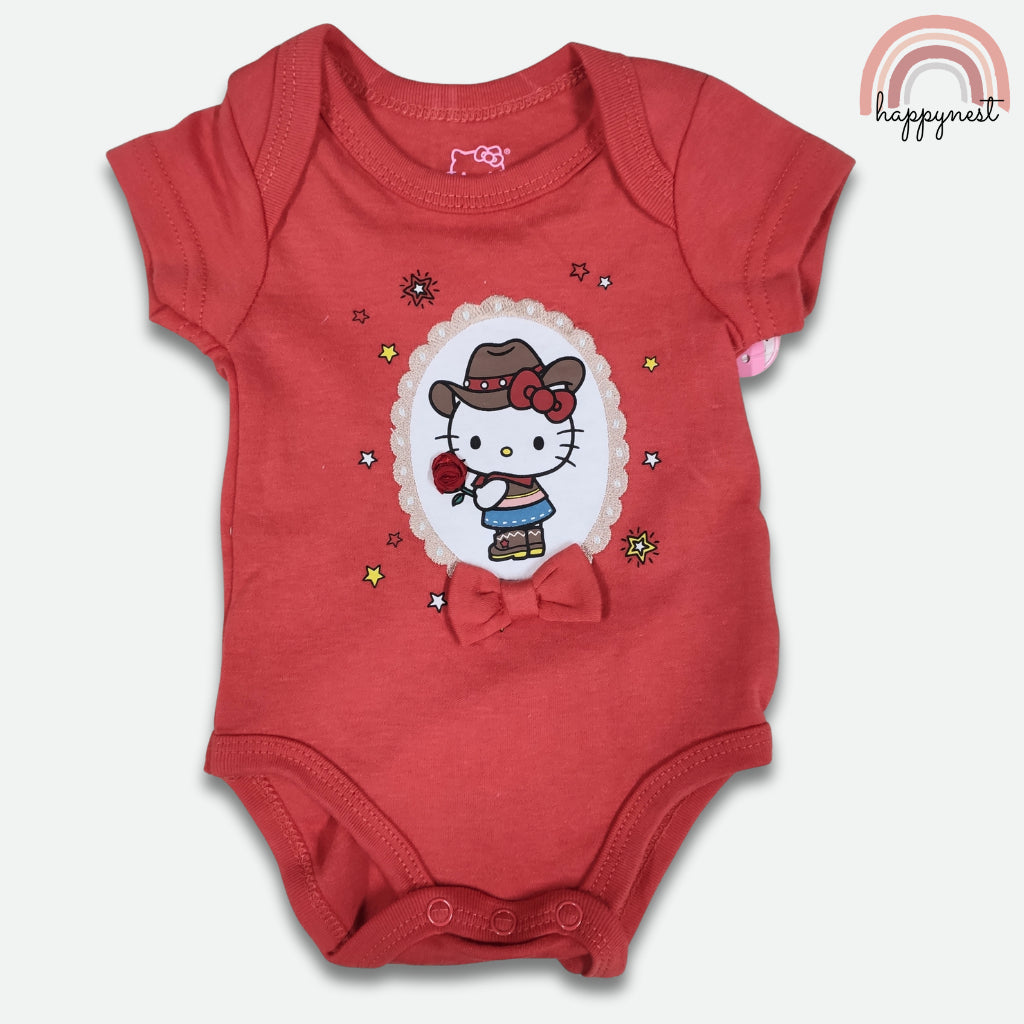 Hello Kitty 3-Pc Baby Girl Set | Red & White Baby Outfit | Newborn - 9 Months | B66