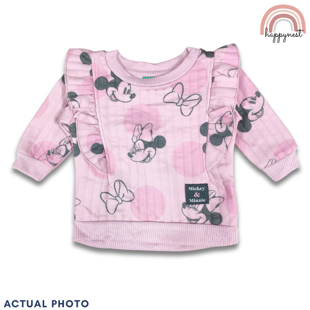 Minnie Girl 2-Pc Pink Ruffle Set | Polka Dot Design | 18M - 6 Years | SS705