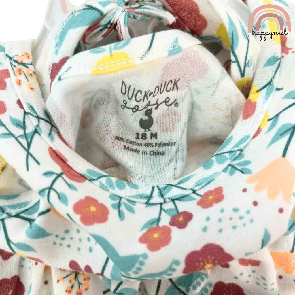 Floral 3-Piece Baby Set with Reversible Hat & Bloomer, 6–24 Months – AA255