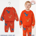 Dinosaur Orange Tracksuit Boys Sweatshirt + Jogger Pants 2-8 Years Old SS502