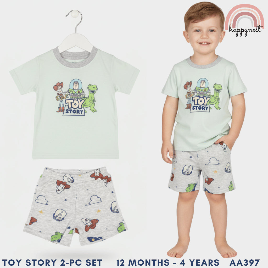 Toy Story Boys 2-Pc T-Shirt & Shorts OOTD Set - 12M to 4T AA397