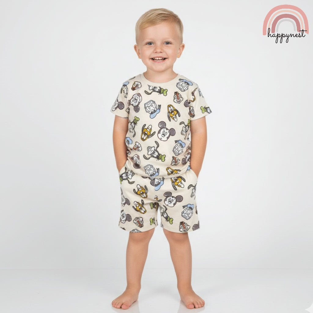 Mickey Boys Shirt & Shorts OOTD Set 12 Months to 4 Years AA401