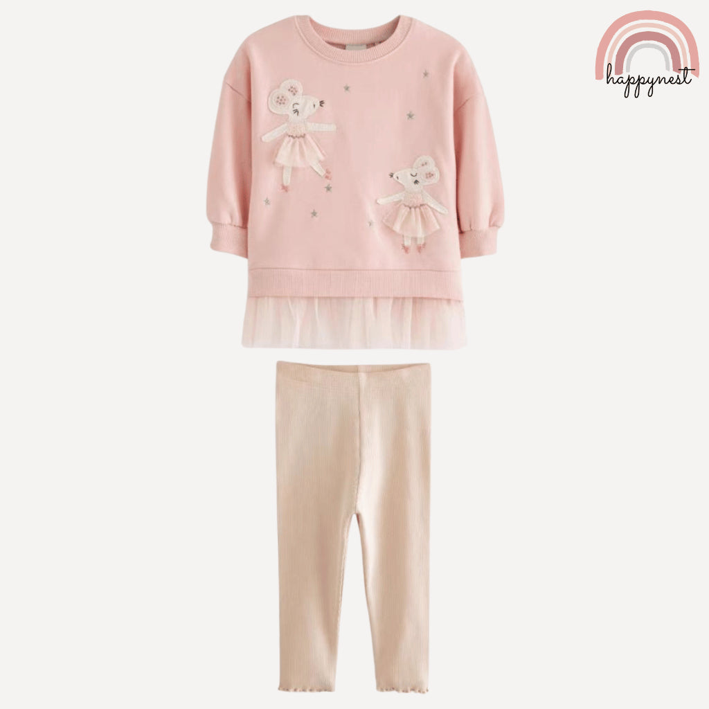 George Ballerina Terno Set Tutu Pullover (3-36M) | SS591