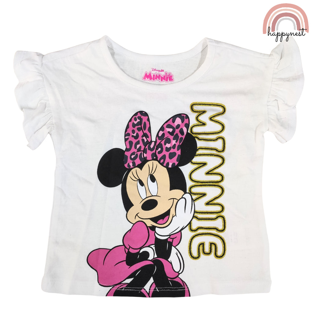 Disney Minnie Mouse Leopard Bow Ruffle 2-Piece Set (2-4 Years) - AA475