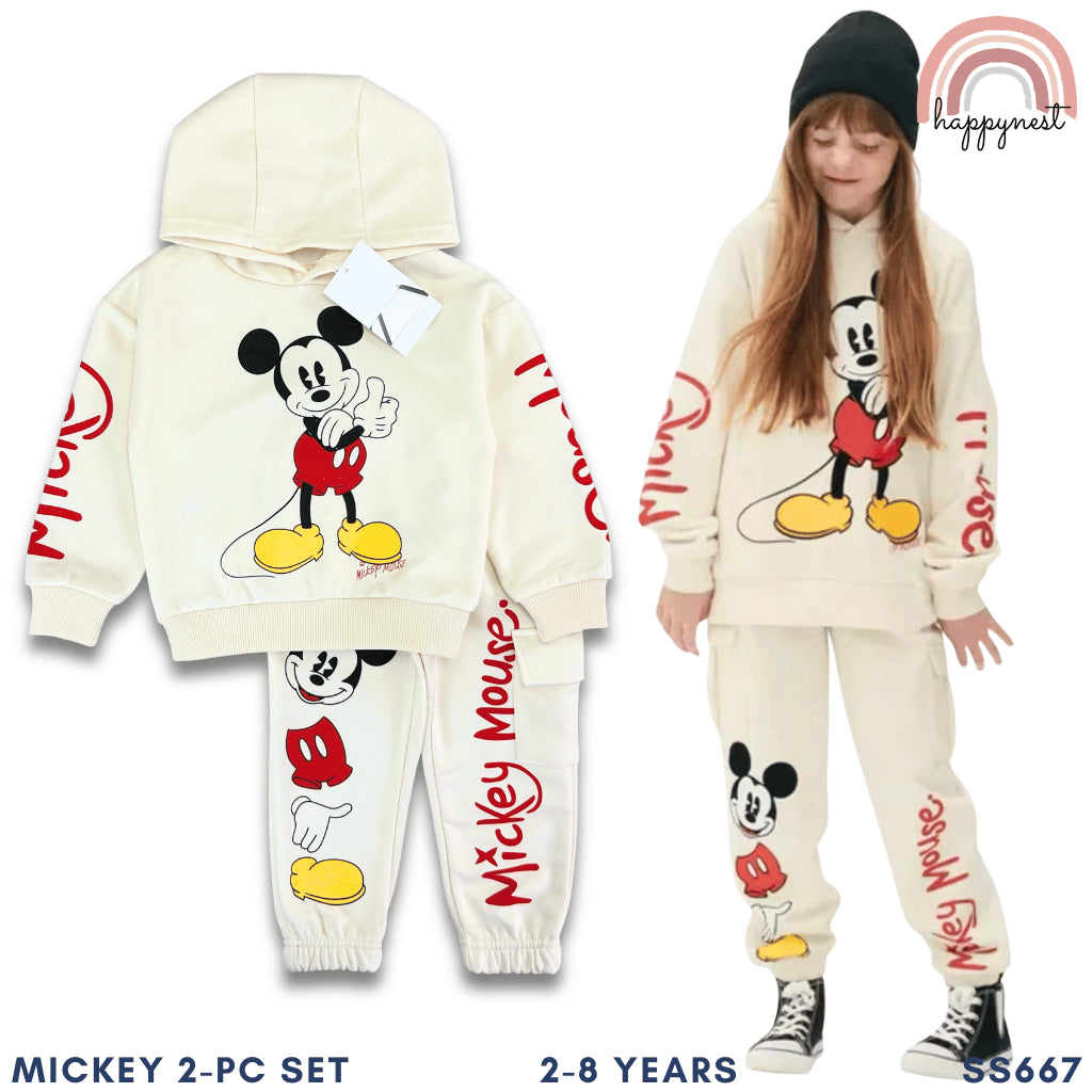 Mickey 2-PC Hoodie & Jogger Set (SS667) | 2-8Y