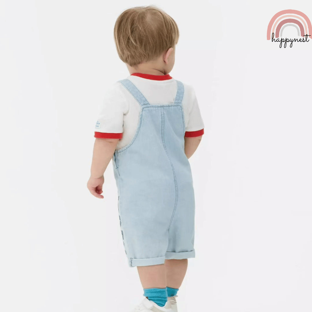Mickey & Friends 2-Piece Baby Denim Jumper + Shirt Set (3–36 Months) | AA358