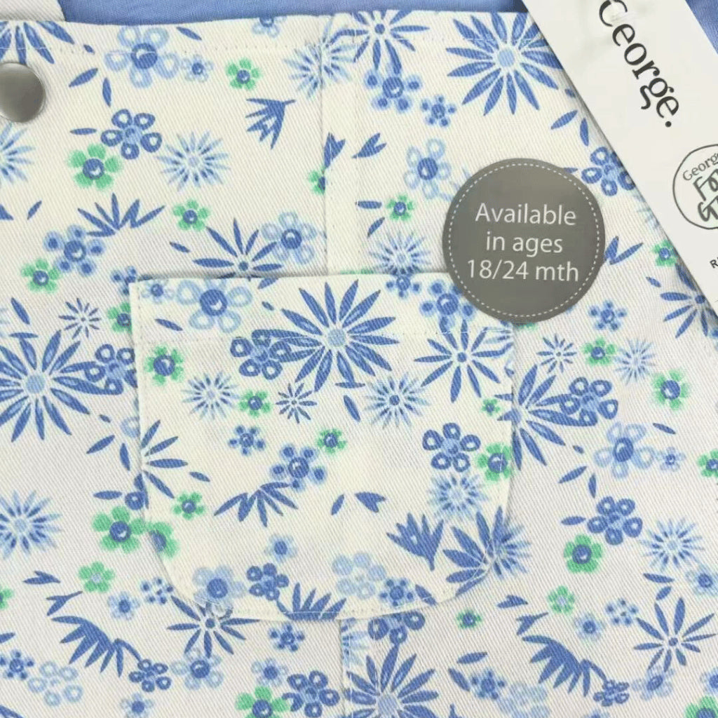 Blue Baby Jumper Daisy 2-Piece + Shirt Set (3–36 Months) | AA361