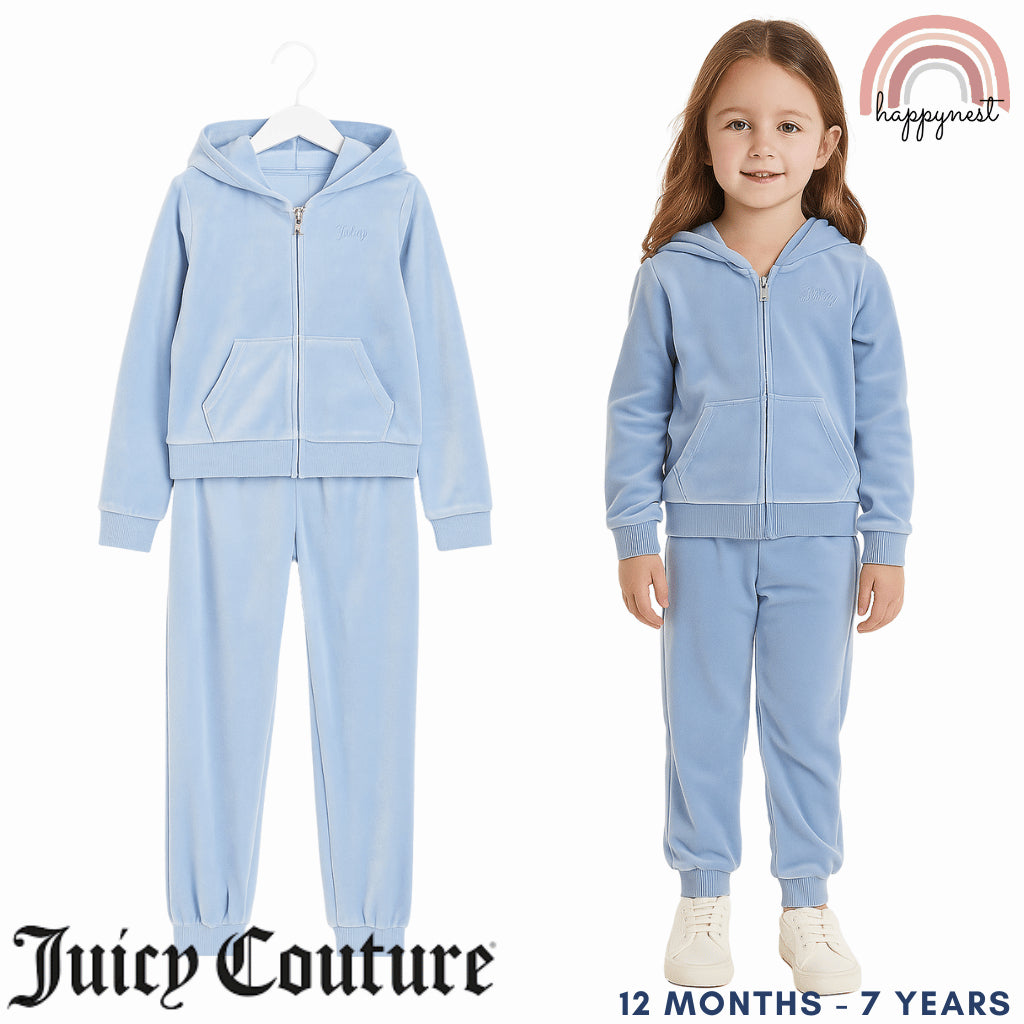 Juicy Couture Tracksuit Velour Zip-Up for Girls (12 Months – 7 Years) | SS561